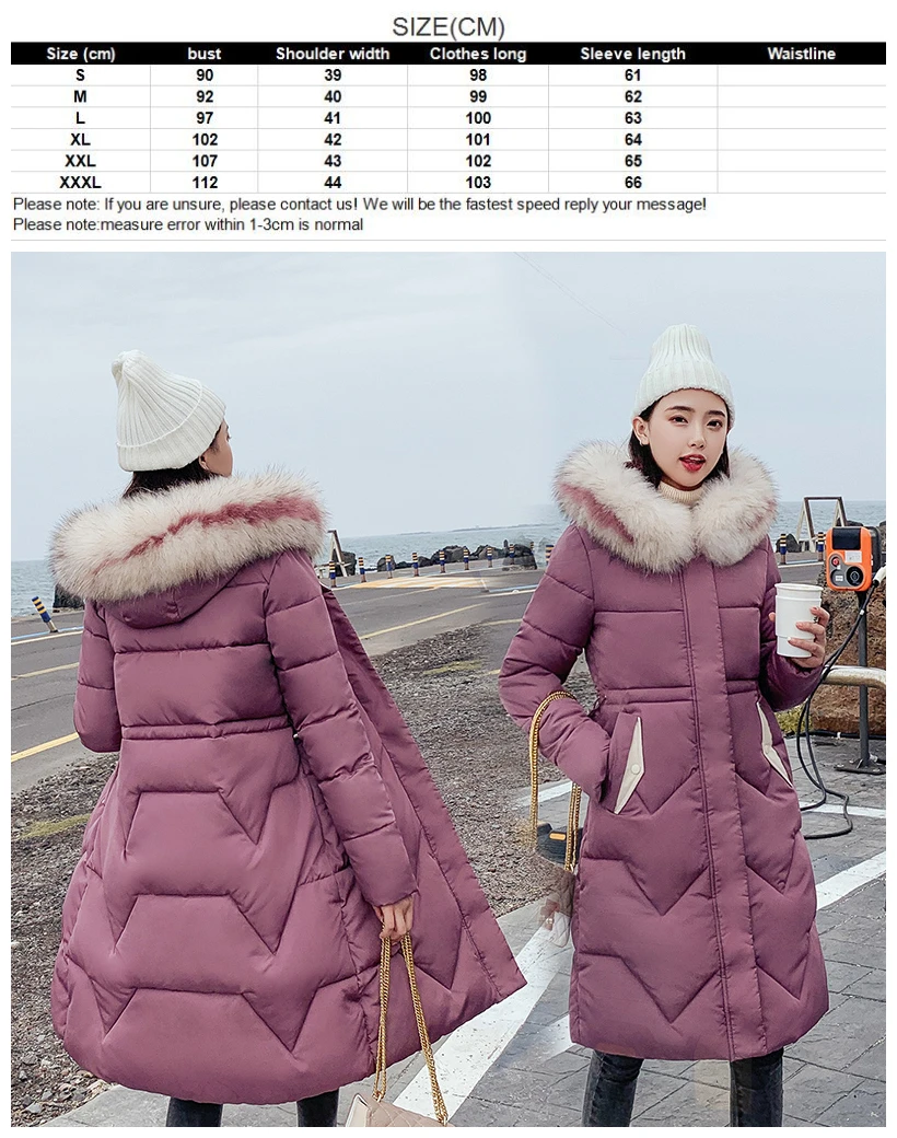 Новинка, корейское супер длинное пальто, женское тонкое теплое хлопковое пальто с рукавами-крылышками, модное женское пуховое пальто, женская цветная парка с воротником