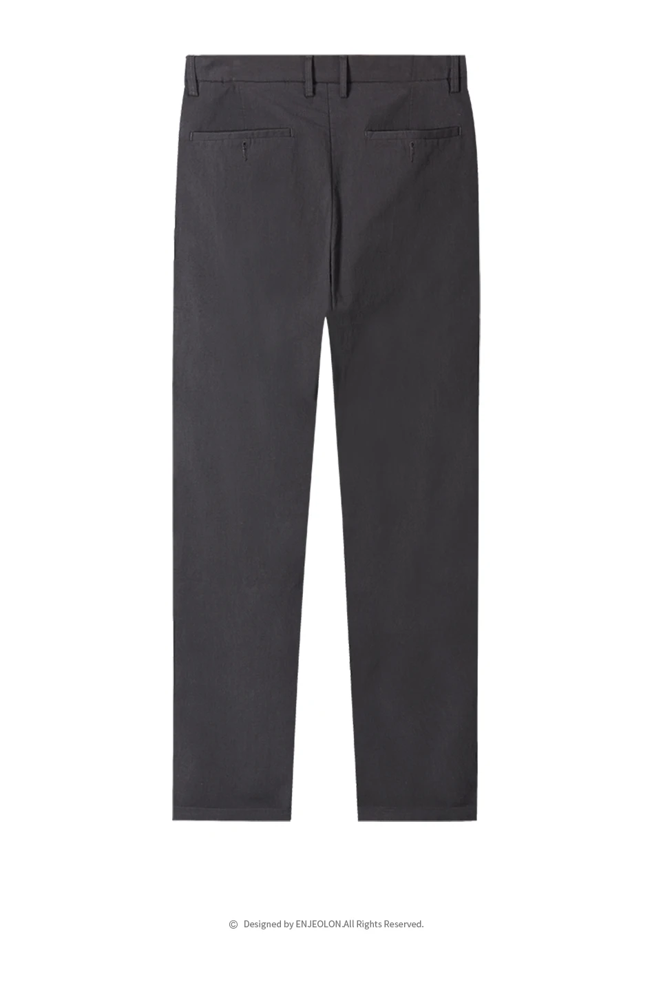 Enjeolon, брендовые длинные брюки, штаны для мужчин, черные, серые, одноцветные, повседневные штаны для мужчин, качественные повседневные штаны для мужчин K6602