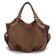 Femmes Toile Hobo Sacs À Main Occasionnels Dames Totes Épaule Sacs Bandoulière Sacs