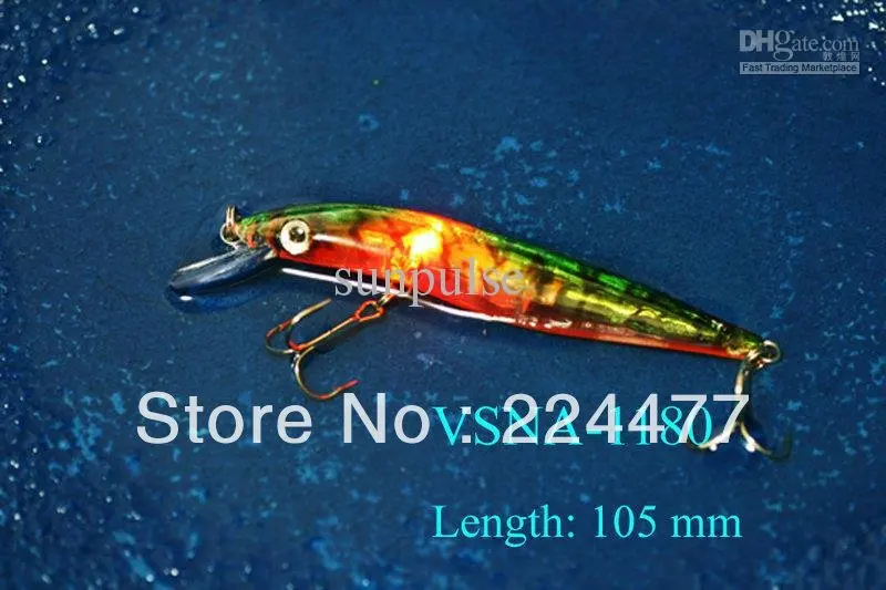 Светодиодные рыболовные приманки 10 5 см/15 г жесткая пластиковая приманка