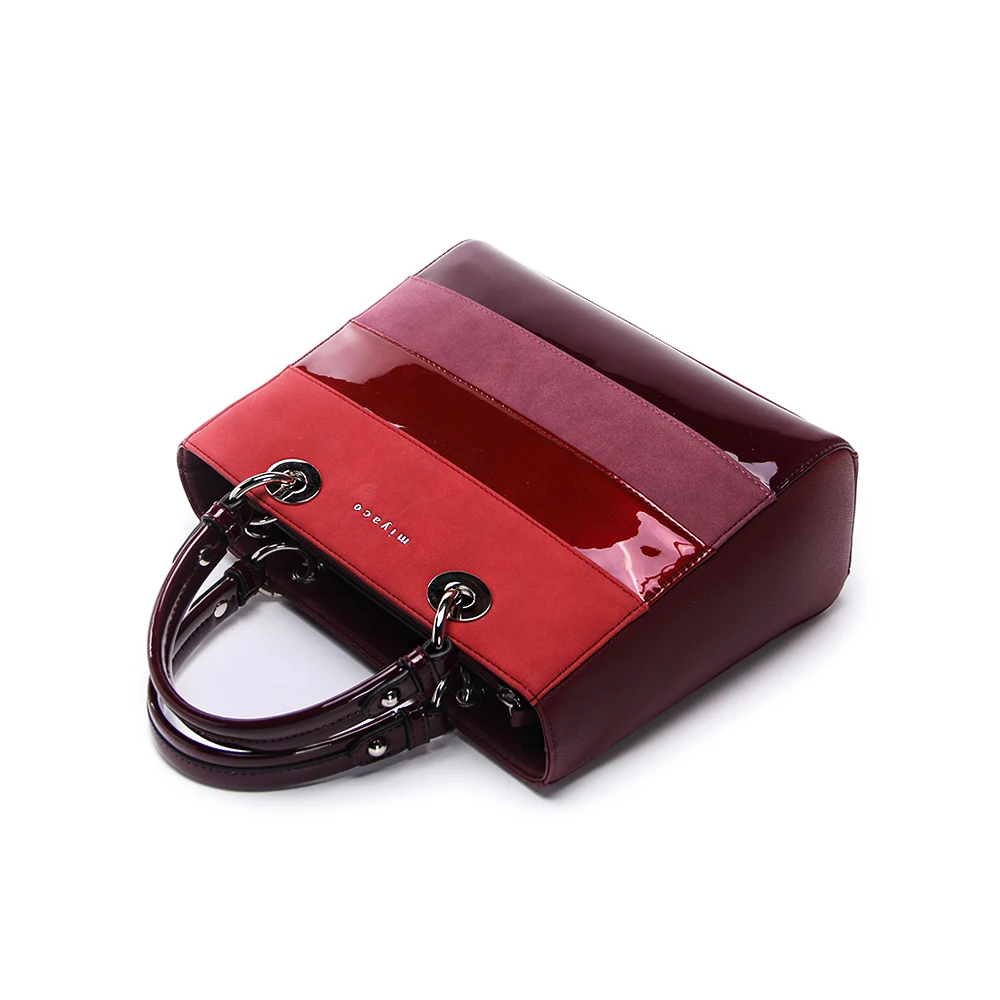 MIYACO Classic Women Handbag Luxury Lady bag Messenger Bags Top Hand bag High Quality Bright Leather Handbags sac