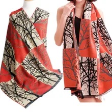 Autumn and winter branches scarf Pashmina female Korean double dual-purpose Clubman cashmere scarf thick warm