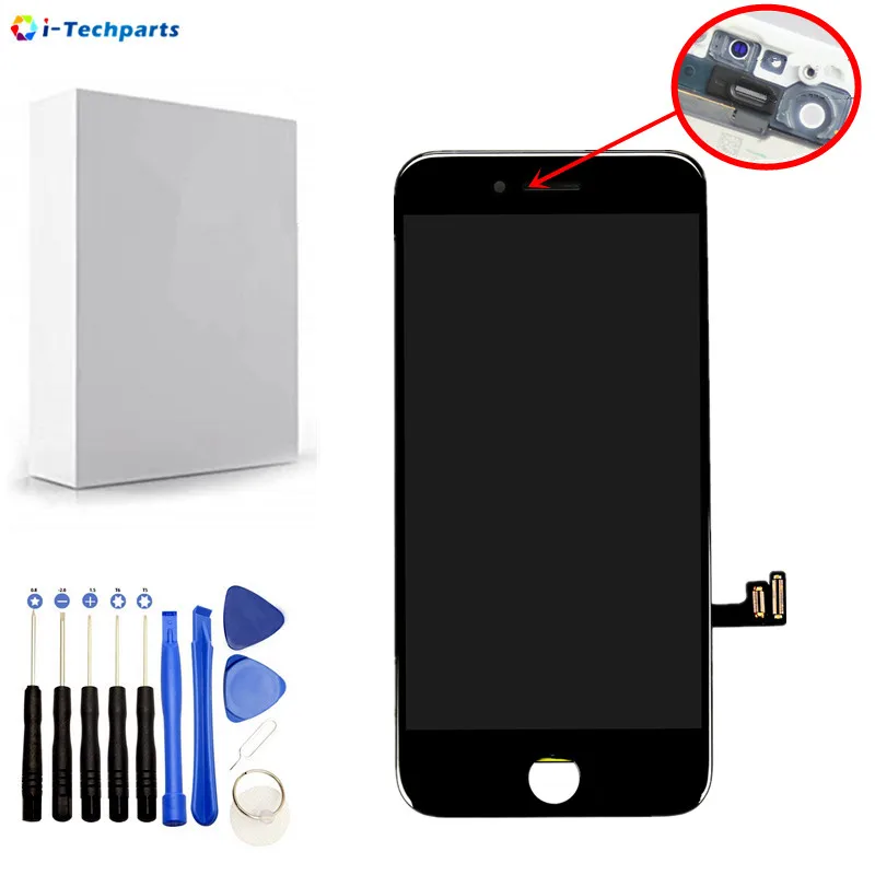 

Free Shipping AAA Quality Display Assembly for iPhone 8 LCD Display Screen + Touch Digitizer Assembly with Frame,Black White