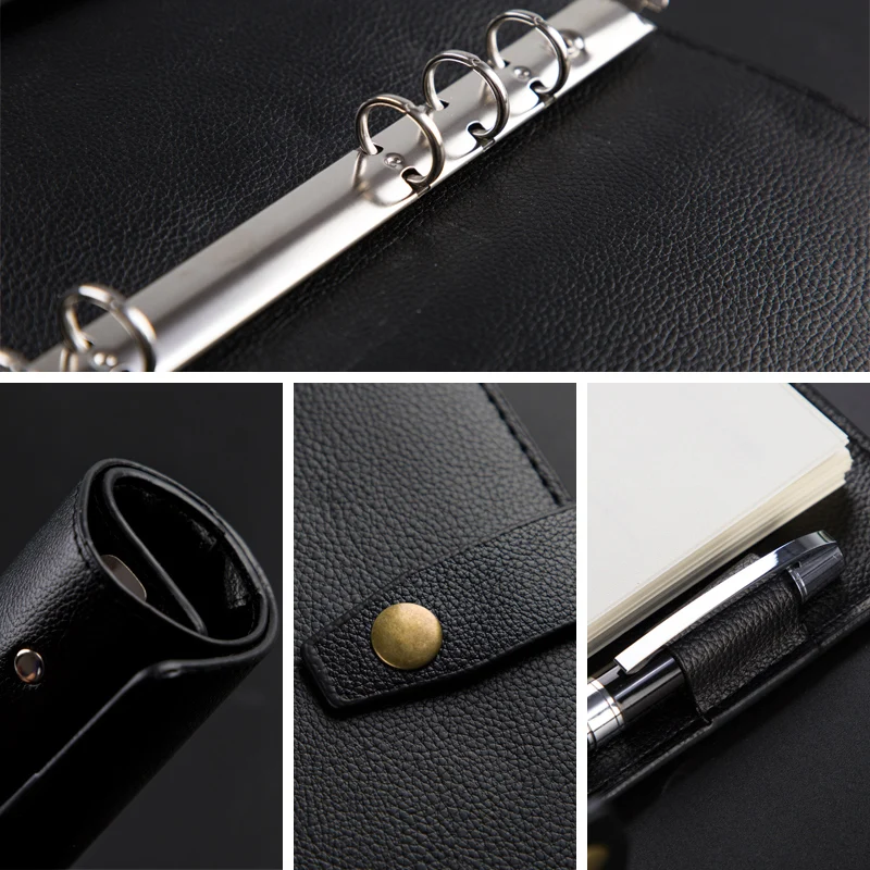CAGIE Vintage Leather Notebook Planner Refill Personal Diary Soft Cover Journal Spiral a5 Binder Daily Filofax Agenda Organizer CAGIE Vintage Leather Notebook Planner Refill Personal Diary Soft Cover Journal Spiral a5 Binder Daily Filofax Agenda Organizer