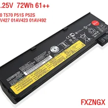 Fxzngx 61++ натуральная 72Wh ноутбук Батарея для lenovo ThinkPad T470 T480 T570 T580 P51 SP52S P01AV427 01AV423 01AV428 01AV492