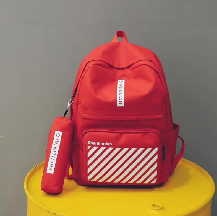 

Canvas Plain Japan Style Minimalism Best Backpack Adolescent Girl Female New Travel Leisure Women Backpack Shoulder Bag AQ-03-65