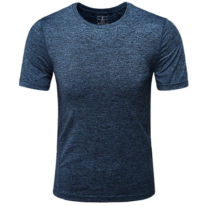 

Korean version of the thin short-sleeved round neck solid color Slim-type quick-drying sports casual T-shirt free shipping