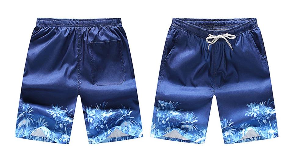 Мужские пляжные шорты с принтом быстросохнущие шорты для бега купальный костюм Плавки пляжная одежда спортивные шорты для спортивного зала пляжные шорты
