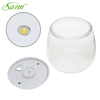 

Saim Mini Betta Aquarium LED Lighting Fish Bowl Decorative Round Fish Tank Acrylic Aquarium Desktop Small Tanks Aquarium Bowls