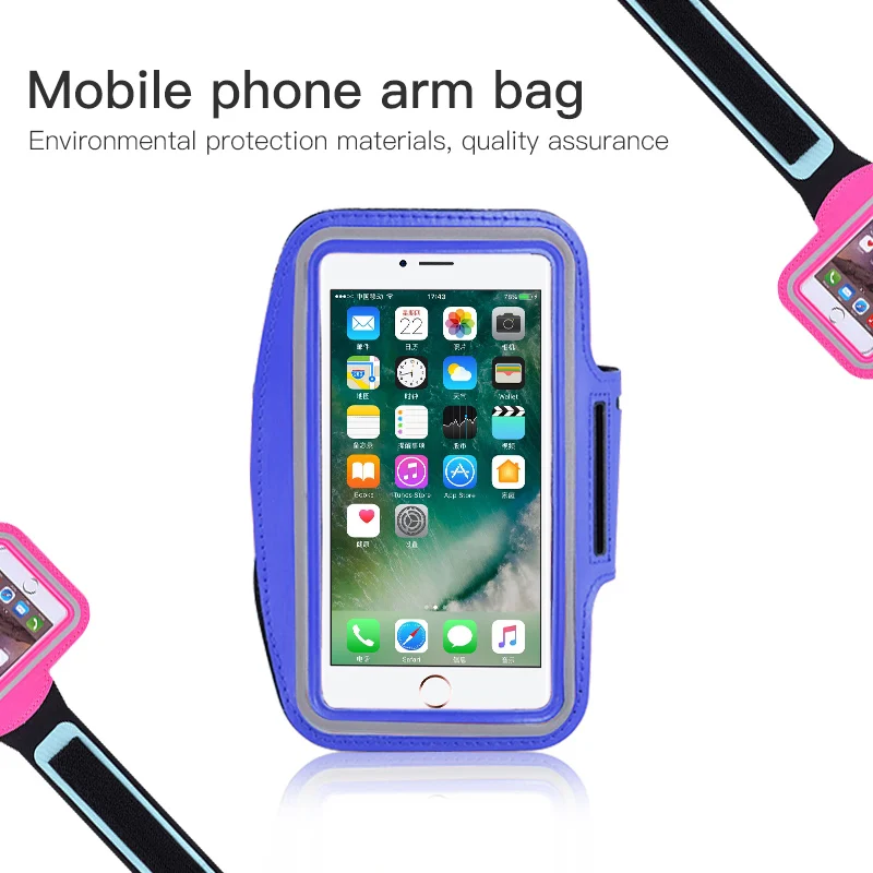 للماء رياضة الجري سوارلهاتف آيفون Xs ماكس XR X 7 زائد حامل هاتف حقيبة لهاتف سامسونج S9 S8 زائد الذراع الفرقة الرياضة اليد حامل