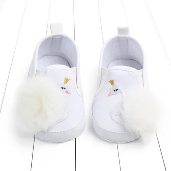 

2020 New hot style hairy embroidery cute soft solid multi-color infant baby Girls Boys first walker shoes for party