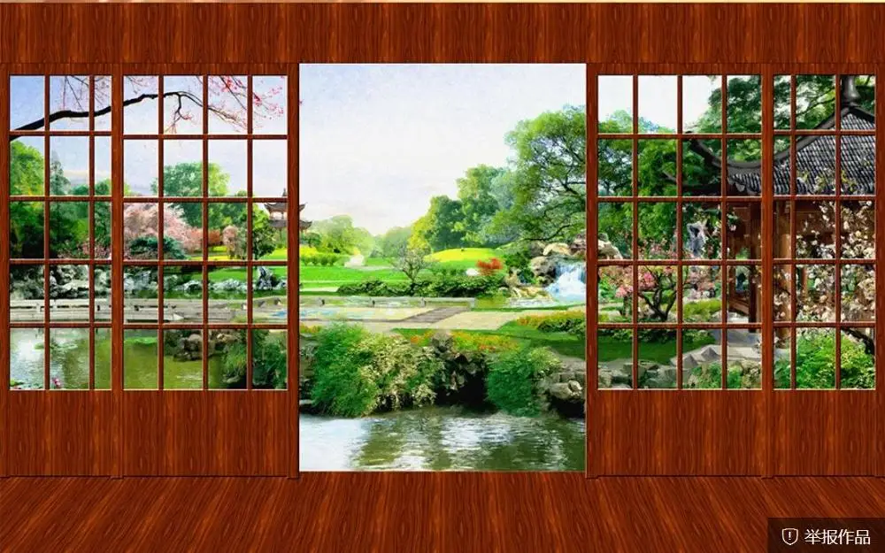 classical style three-dimensional garden landscape background wall modern living room wallpapers classical style three-dimensional garden landscape background wall modern living room wallpapers