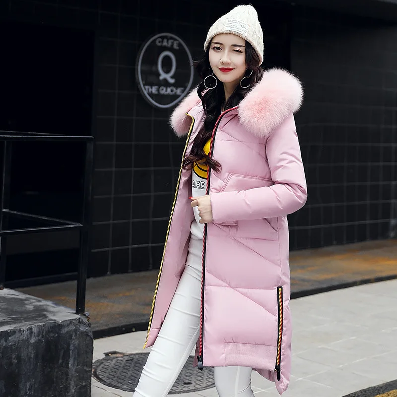Coton Épaissir Femme rose Veste Noir Vers Hiver Genou army Rembourré Le Pour Les Noir Outwear Parkas Nagymaros Capuchon Manteau Femmes Green Bas rouge À Belle Vestes bleu EnX4wqY40