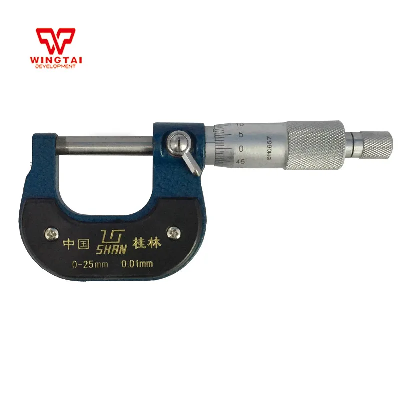 1 Pcs 0.01mm Outside Micrometer Caliper 0 25mm Metric Carbide Gauge Standards Caliper Tools XC03