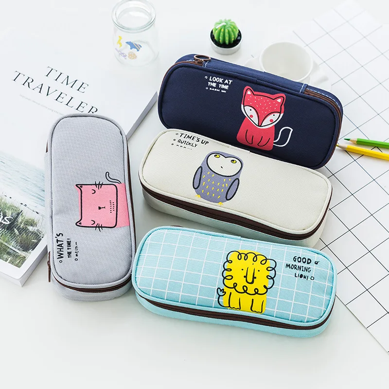 

New Arrival Cute Cartoon Pencil Case Student Pencil Bag School Supplies Bts Stationery Pen Box For Boys and Girls Gifts