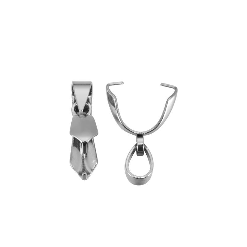 

10 PCs Stainless Steel Bead Clamp Pinch Bail