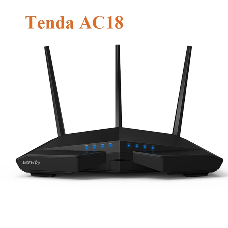 Tenda AC18 WiFi Router With USB 3.0 AC1900 Smart Dual Band Gigabit Wi-Fi 802.11AC Repeater Remote Control APP WPS