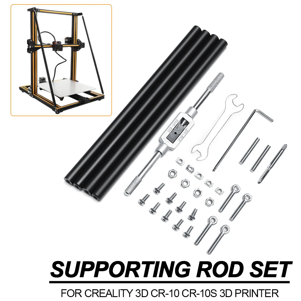 

1Set 3D Printer Upgrade Parts Supporting Rod Kit 3D printer support for Creality CR-10 CR-10s 3D 3D Printer