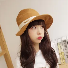 Для отдыха Панама шапки Дамы корейский стиль бантом большой край Рыбацкая шляпа Джокер Женская Солнцезащитная шляпа тенты однотонная одежда шляпа
