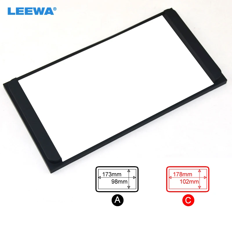 

LEEWA For Toyota Double Din Stereo Panel Fascia Radio DVD Dash Mount Trim Kit Refit From 200*100mm #CA2295