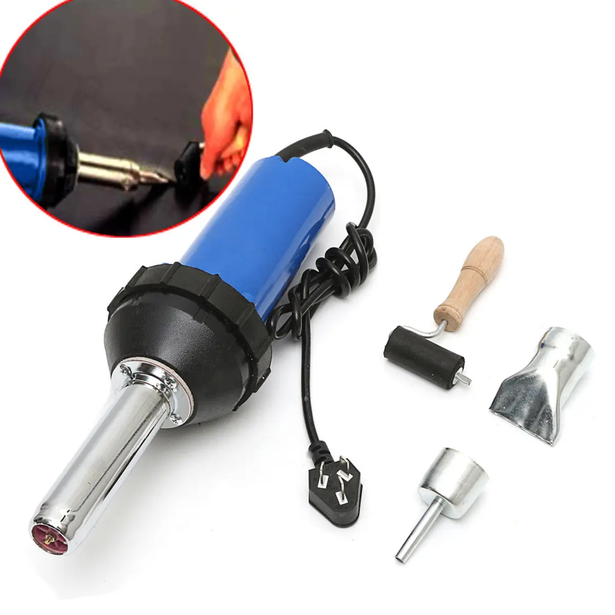 

220V 1000W 2800Pa Plastic Welder Integrated Hot Air Gun Welding Plastic UK Plug