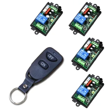 

Free Shipping AC110V 220V Wireless Remote Control Lighting Switch ON/OFF 1 Channal Relay Switch Receiver Transmitter 2Key