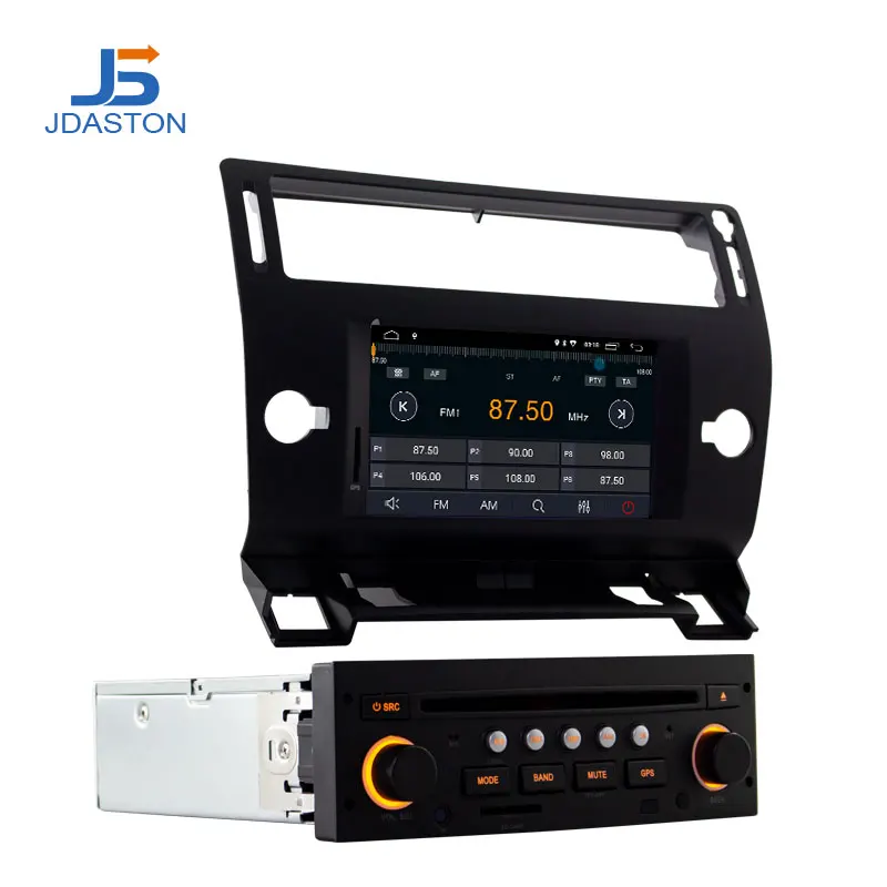 JDASTON Android 10,0 автомобильный dvd-плеер для Citroen C4 Quatre Triumph gps Навигация Аудио Wifi Мультимедиа стерео 1 Din автомагнитола