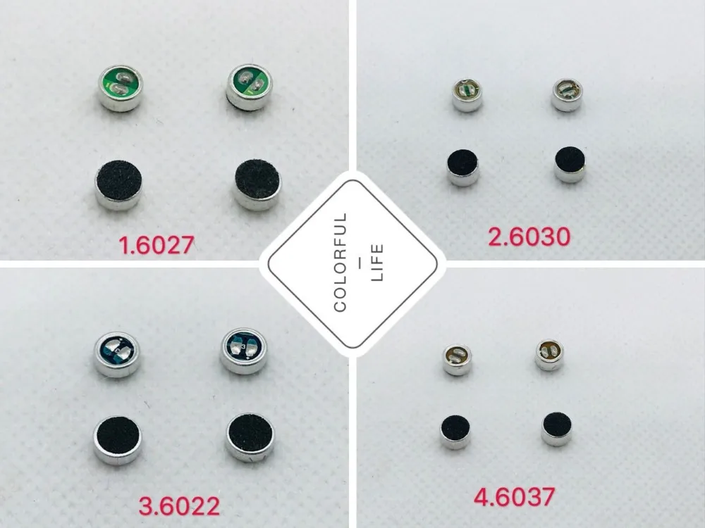 

6027 6030 6022 6037 Electret Microphone Condenser With Tin Walkie Talkie Sensor Capacitive Electronic Component Repeater Phone