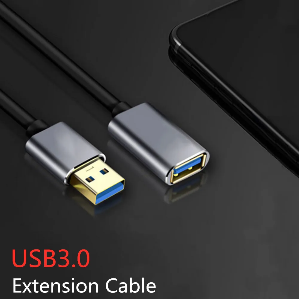 USB кабель-удлинитель для супер Скорость USB 3,0 мужчин и женщин для смарт-ТВ PS4 Xbox Клавиатура ноутбука 0,5 м 1 м 1,5 м 2 м 3 м