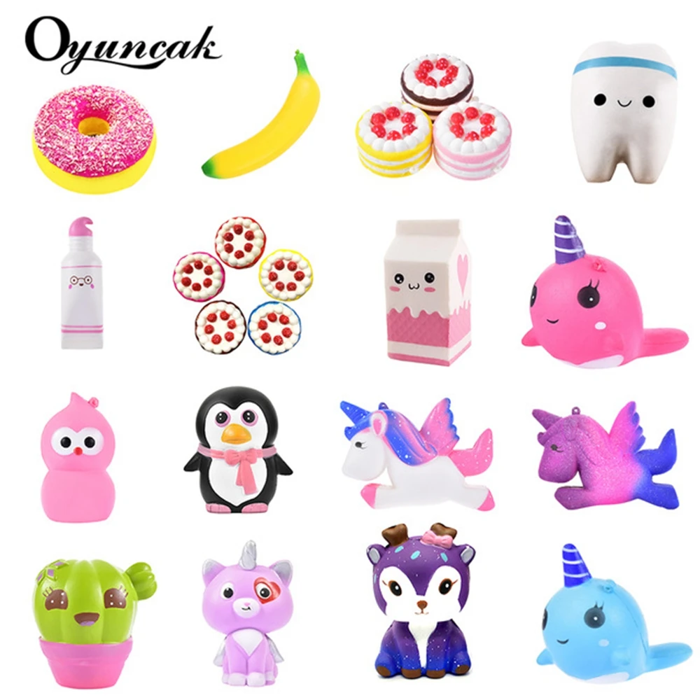 

Oyuncak Squishy Novelty Gag Toys Jumbo Fun Squish Popular Surprise Stress Relief Toys For Children Cute Squeeze Slow Rising Gift