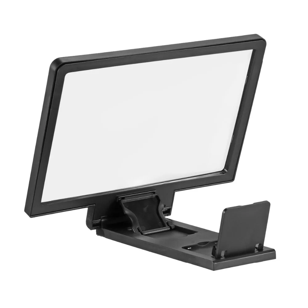 3D Smartphone Bildschirm Lupe Halter 184*155*7mm Schwarz Farbe Kunststoff Handy Halter Steht für ip