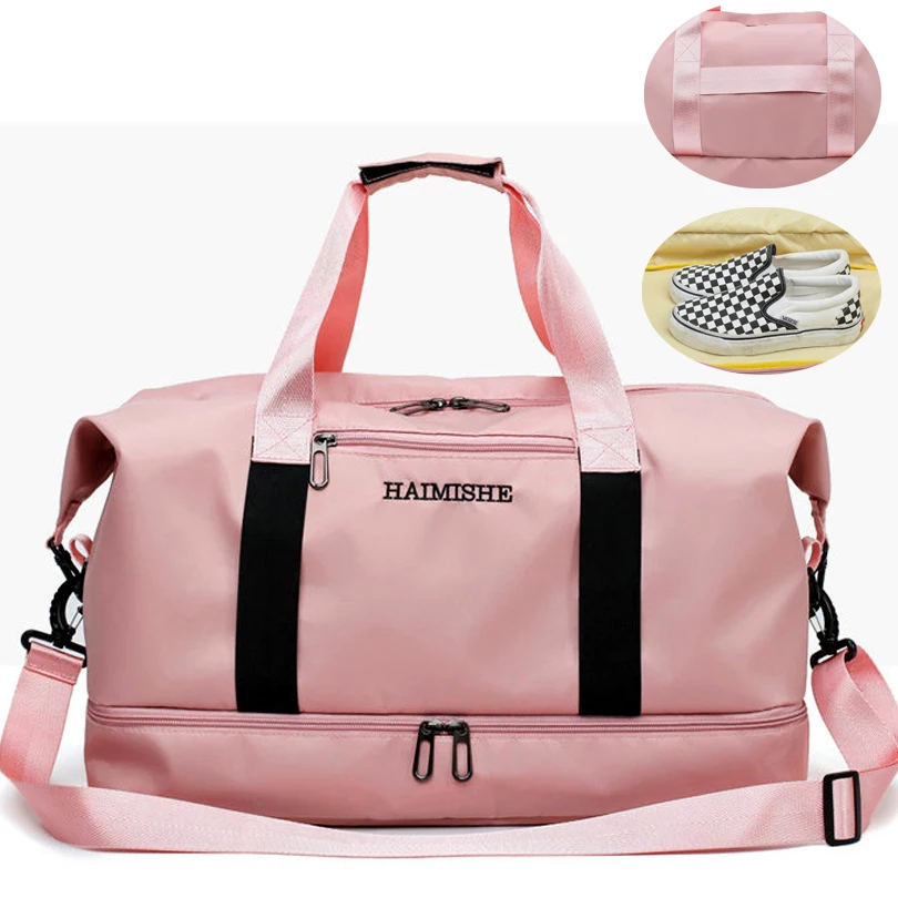 duffle bag large women waterproof pink travel bag