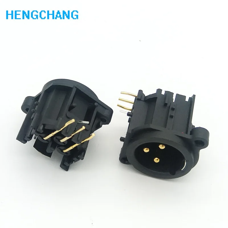 10 шт./лот 3Pin XLR гнездо шасси разъем Панель Крепление для аудио динамик