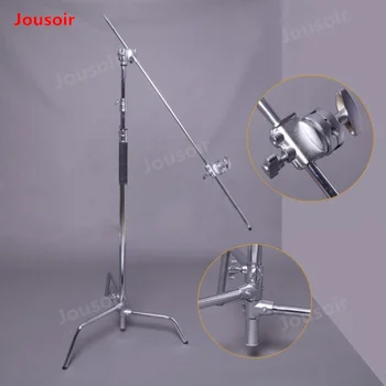 

M127 photography large magic legs stainless steel C-type lamp flag board bracket with long cross bar double chuck CD50 T06
