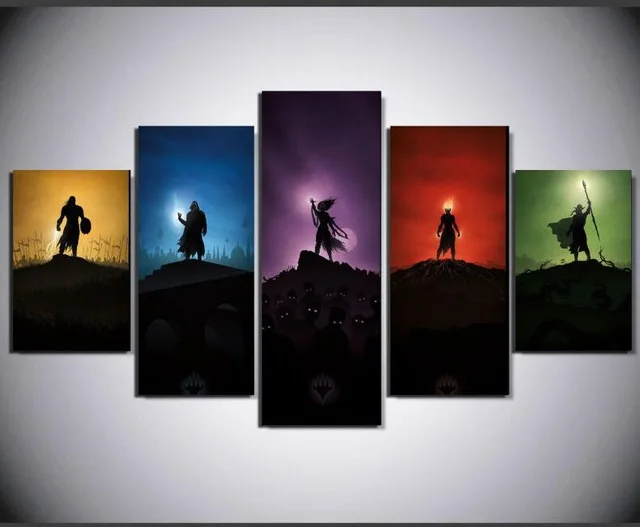 5 панель Доктор Кто Эйб Линкольн вампир Охотник стены искусства холст|wall art canvas|art