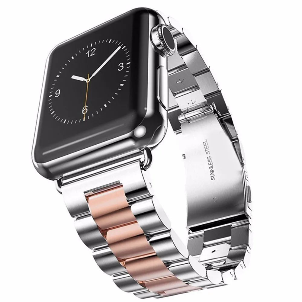 

Link bracelet Strap For Apple Watch band 40mm 44mm38mm 42mm iwatch series 4 3 2 1 Stainless Steel wrist replacement metal belt