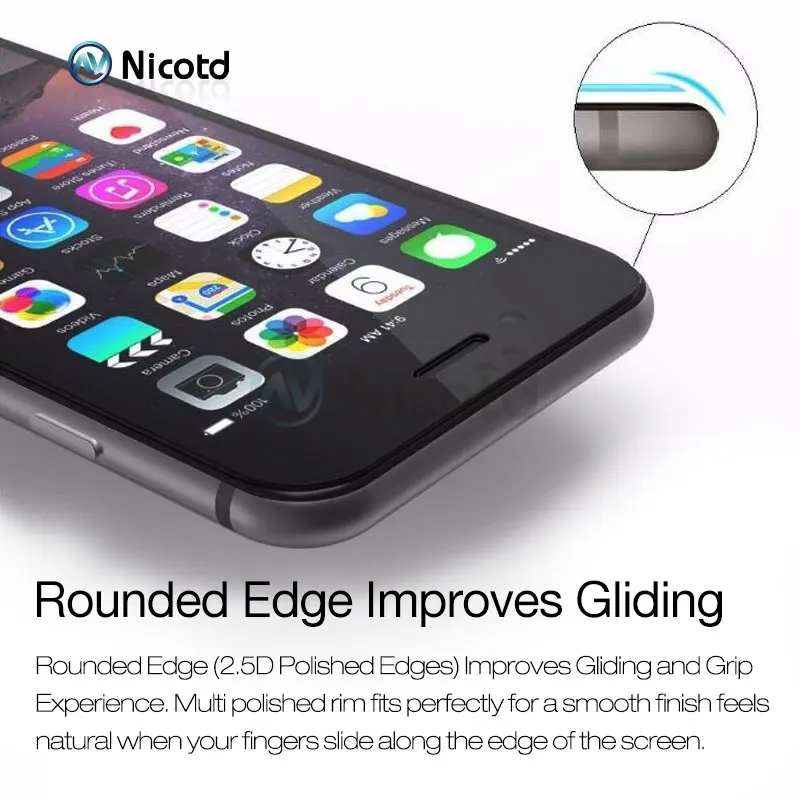 2 teile/los 9 H Vollständige Abdeckung Abdeckung Gehärtetem Glas Für iPhone 6 6 s 8 Plus Screen Pro