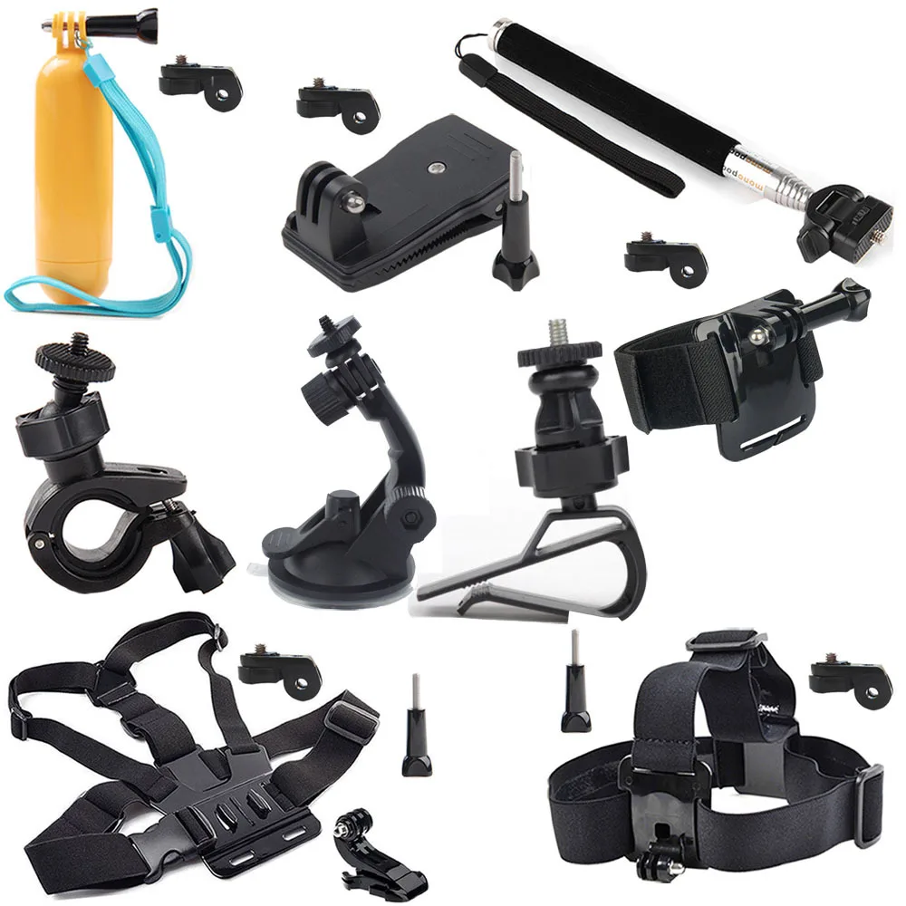  Kit Accessories Holder for Sony Action Cam AS20 AS200V AS15 FDR-X1000V W 4K HDR-AS30V HDR-AS100V HDR-AZ1 Mini Kit AS15 AS20 AS10 