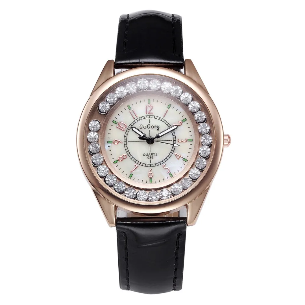 

Popular New Hot Brand Gogoey 039 Luxury Crystal Watch Women Fashion Dress Quartz Wristwatches Women Rhinestone Quartz Watches