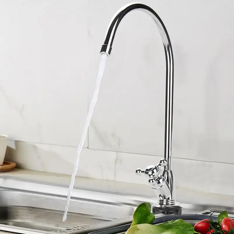 

3/8'' Single Handle Zinc Alloy Kitchen Faucet Tap Chrome Reverse Osmosis Drinking Water Filter Bathroom Sink Faucet Tap