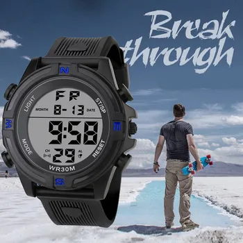 

Luxury Sports Watch Men Analog Digital Military Silicone Army Sport LED Waterproof Wrist Watches Men Relogio Masculino For Gifts