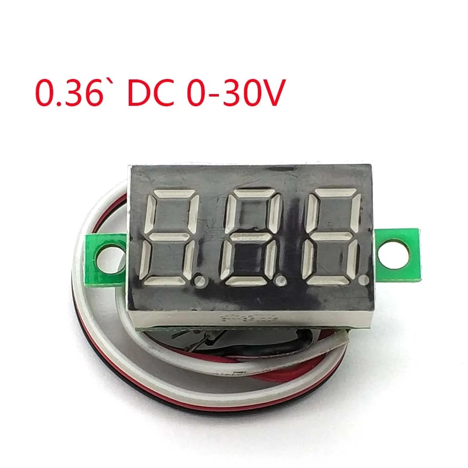 

0.36 Inch Mini LCD Display Voltmeter Ammeter Voltimetro Amperimet Digital DC 2.5-30V Red LED Mini Digital Voltmeter Ammeter