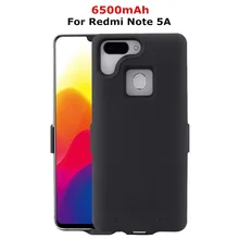 6500mAh For Xiaomi Redmi Note 5A Portable Battery Charger Cover Case Power Bank Case Back Clip Battery Case