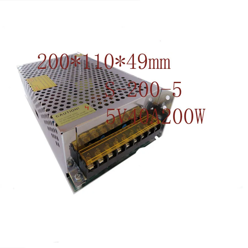 5V 40A 200W LED power S 5 200 switching power supplyin PC Power