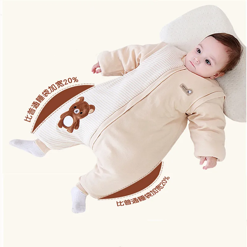 spesifikasi Fewiyoni Bayi Tidur Tas Dilepas Lengan Penebalan Anak Tidur Karung Anti Kick Bayi Tidur Karung Baru Lahir Sleepsacks