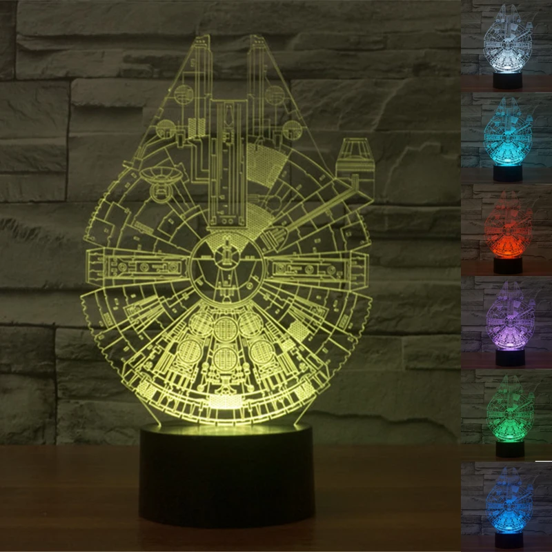 Красочные USB Star Wars Death Star 3D настольная лампа Luminaria свет в ночь удаленного коммутатора декоративного освещения праздничные подарки