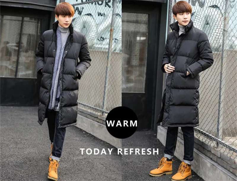 TEAEGG 90% белый пуховик Мужская одежда Chaquetas Hombre толстый черный мужской пуховик Мужские зимние парки Плюс Размер 4XL AL134