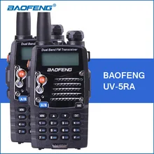 2pcs/lot BAOFENG UV-5RA Walkie Talkie 5W 128CH VHF UHF Portable Walikie Talkies 5RA Handheld Two Way Ham Radio Communicator
