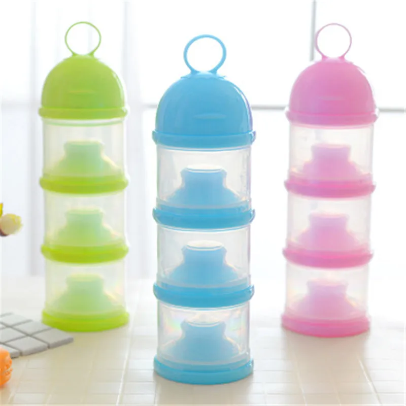 

Baby Food Storage Feeding Box Babies Toddler Portable Milk Powder Formula Container Case Three-Layer Convenient Storage Food Box