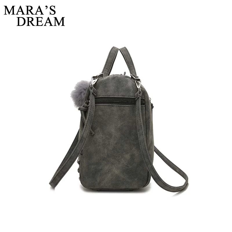 مارا حلم أعلى-حقائب بيد خمر Nubuck حقائب يد جلدية برشام أكبر قدرة أكياس للنساء 2018 حقيبة كتف بولسا أكياس